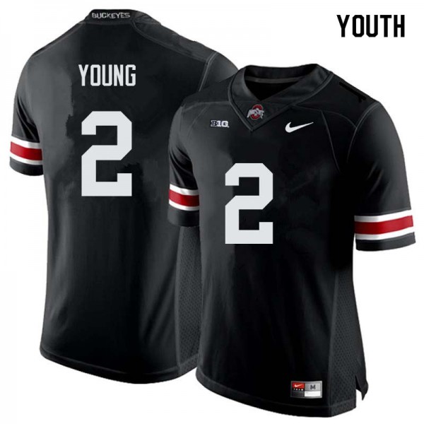 Ohio State Buckeyes #2 Chase Young Youth High School Jersey Black OSU14755